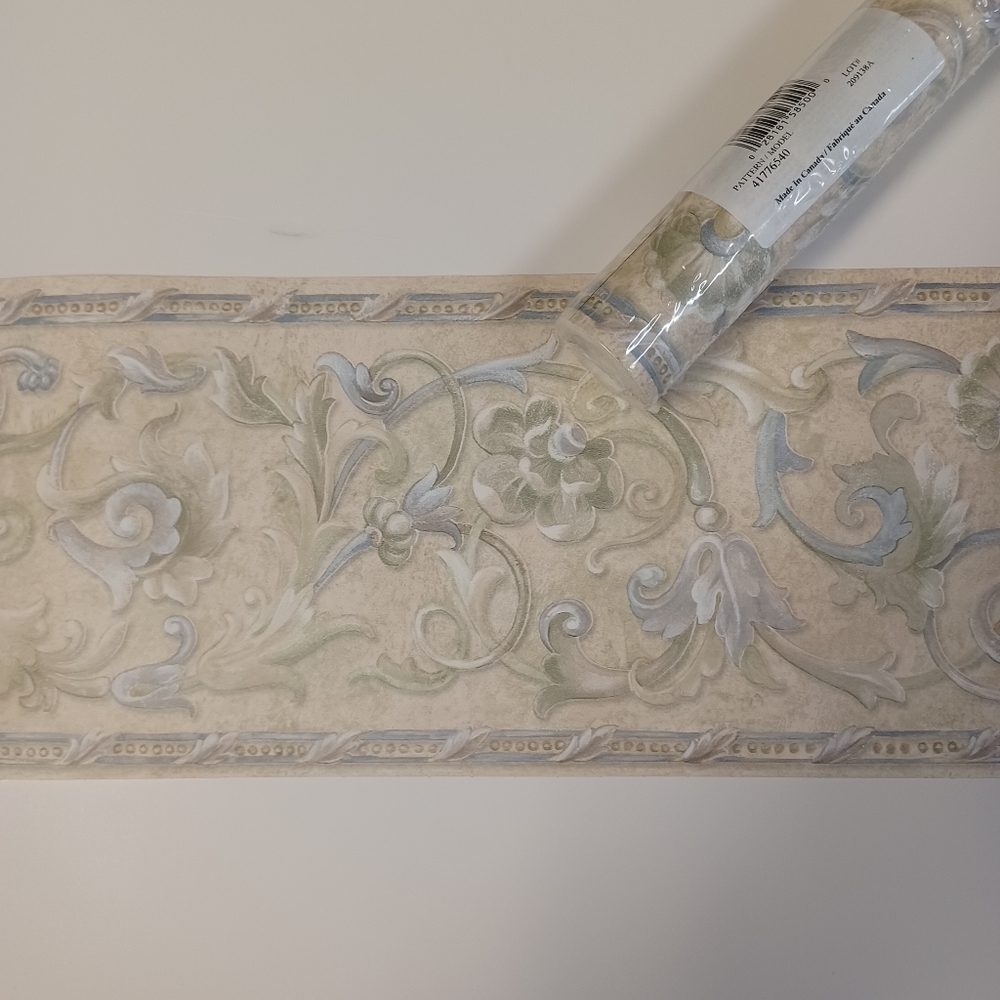 Wallpaper Border Acanthus Leaf Scroll OPEN ROLL